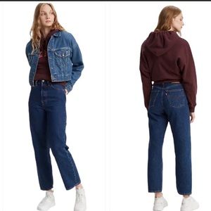 Levi's Ribcage Straight Size 29 Noe Dark Mineral Wash Button Fly